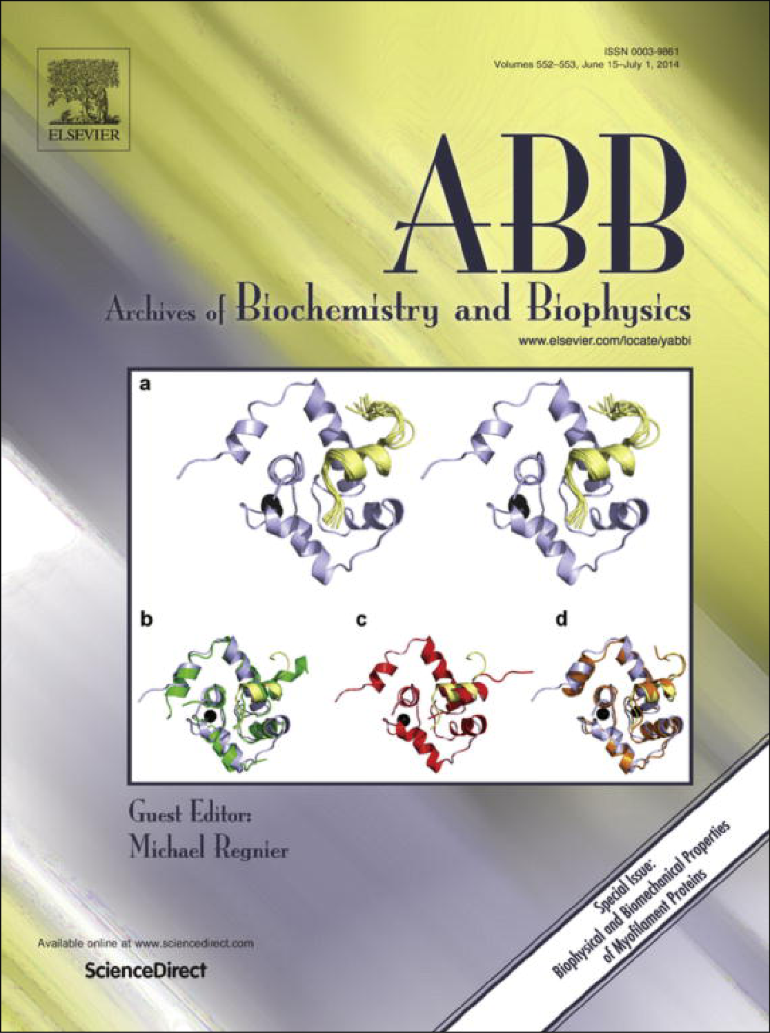 Archives of Biochemistry and Biophysics Cover Image